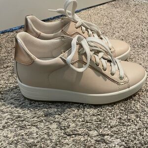 Elegant Beige/pink Women's Sneakers